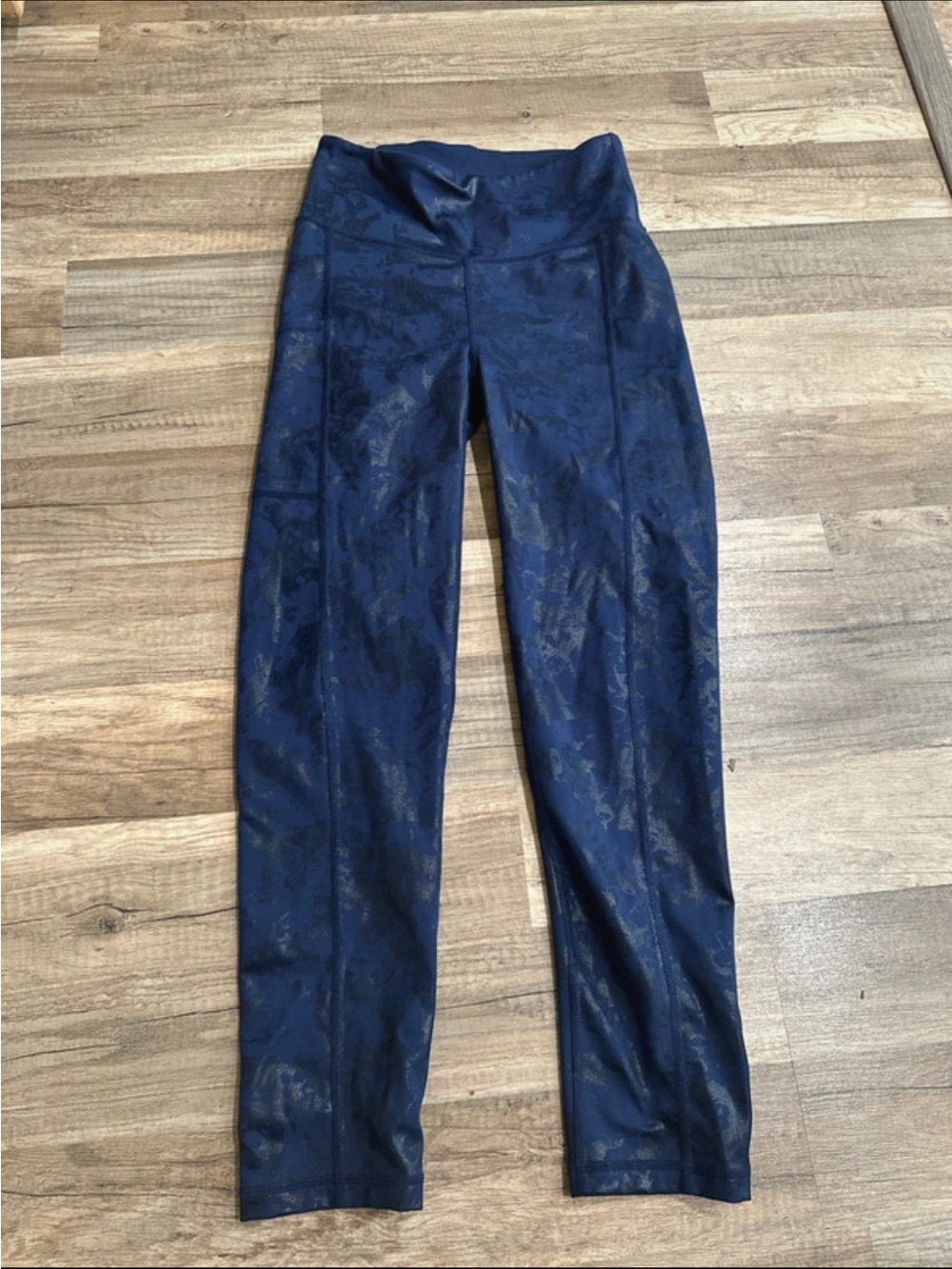 Lilly Pulitzer Navy High-Rise Glossy Print Leggings